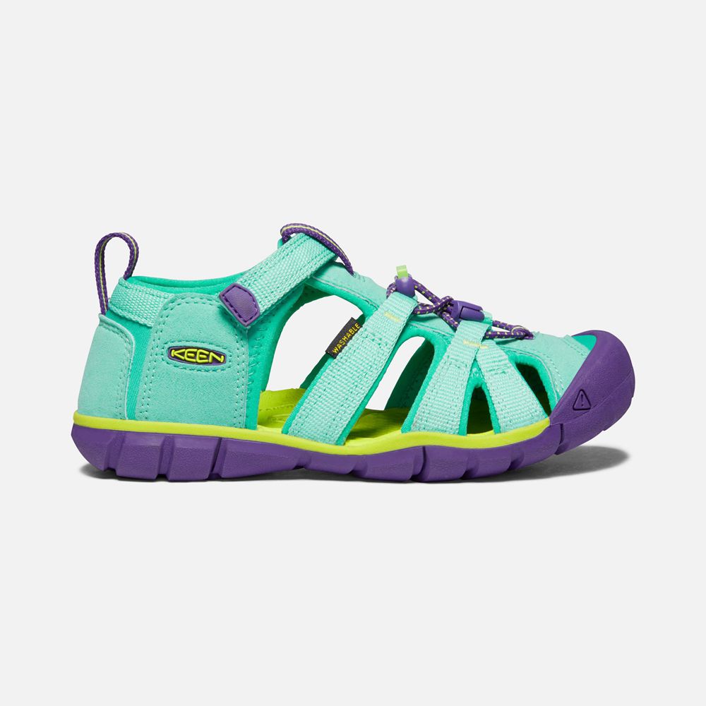 Sandales Keen Enfant Turquoise/Violette | Seacamp Ii Cnx | BKCHG-7051